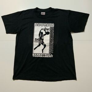 Vintage 90s Oneita Beverly Hills Basketball Tournament Single Stitch T-Shirt